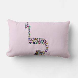 Coussin Rectangle Lettre 'LAMED'