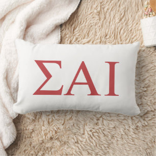Coussin Rectangle Lettres grecques Sigma Alpha Iota