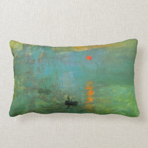 Coussin Rectangle Lever de soleil par Claude Monet