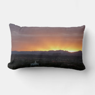 Coussin Rectangle Lever de soleil sur le paysage de St. George Utah