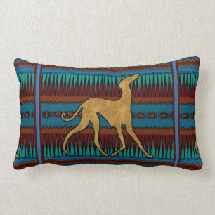 Coussin Rectangle Lévriers de l'Azawakh (bleu)