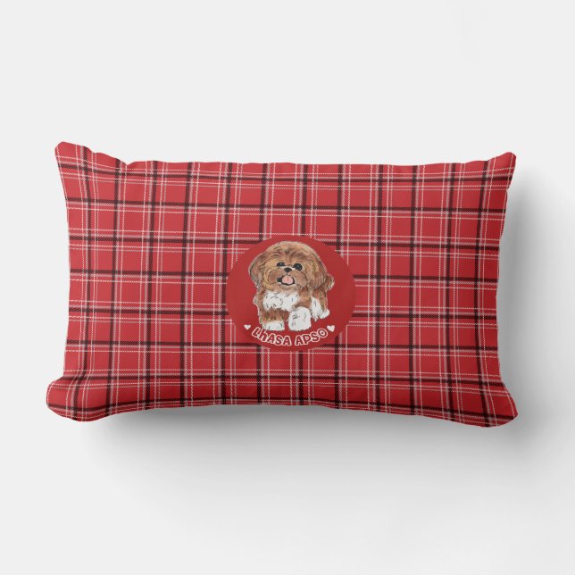 Coussin Rectangle Lhasa Apso (Recto)
