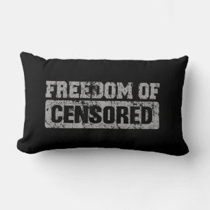 Coussin Rectangle Liberté d'expression peut-être pas