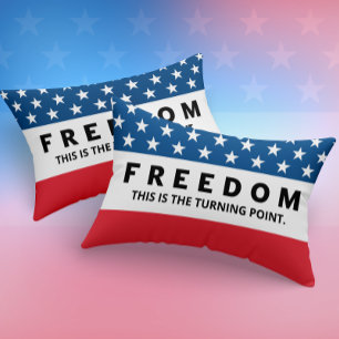 Coussin Rectangle Liberté Un Véritable Patriote