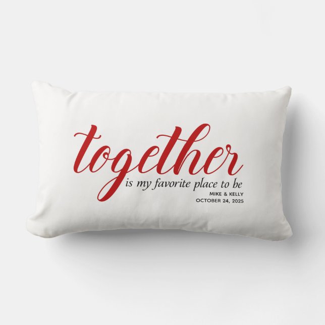 Coussin Rectangle Lieu favori à personnaliser (Recto)