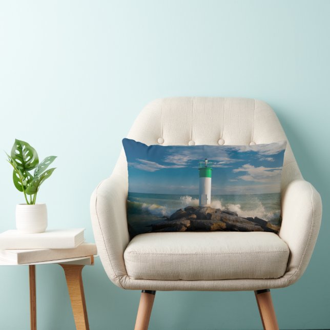 Coussin Rectangle Lighthouses | Wellington Ontario Canada (Chaise)