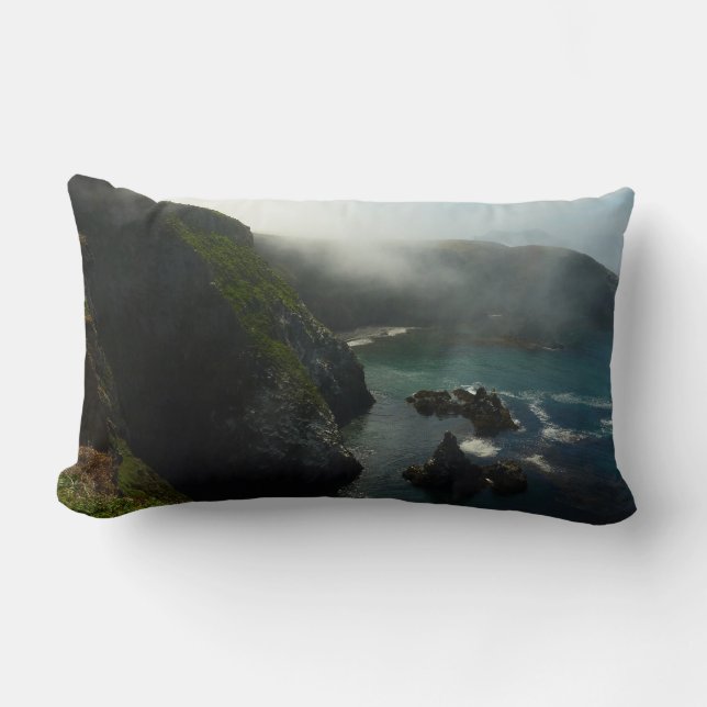 Coussin Rectangle L'île de Foggy Anacapa aux îles Channel (Recto)