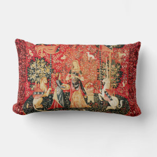 Coussin Rectangle Lion D'ENFANCE ET D'UNICORN, Fleurs D'Imaginaires,