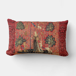 Coussin Rectangle Lion D'ENFANCE ET D'UNICORN, Fleurs D'Imaginaires,