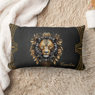 Coussin Rectangle Lion majestueux