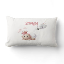Little cutie baby girl pillow