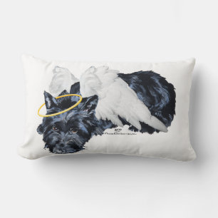 Coussin Rectangle Little Resting Scottie Angel