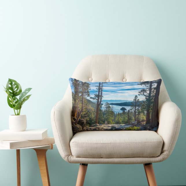 Coussin Rectangle Littoral | Emerald Bay, Lake Tahoe, Californie (Chaise)