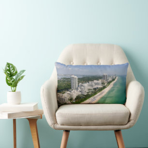 Coussin Rectangle Littoral   Urban Beach, Miami, Floride