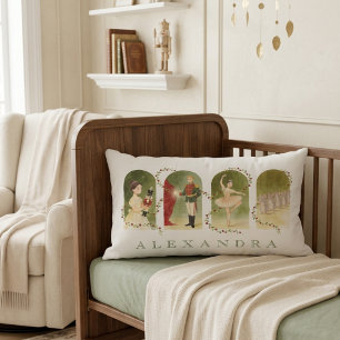 Coussin Rectangle Livre de conte de ballet Casse-Noisette magique No