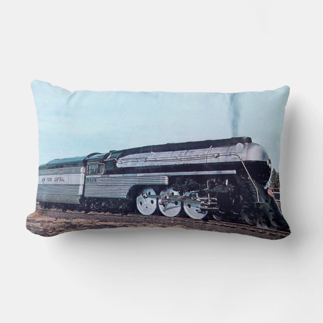 Coussin Rectangle Locomotive à vapeur aérodynamique (Recto)