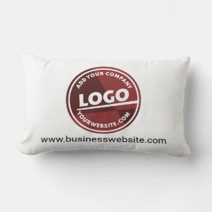 Coussin Rectangle Logo d'entreprise Adresse du site Web de l'entrepr