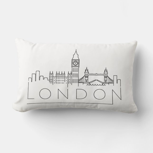 Coussin Rectangle Londres Skyline (Recto)