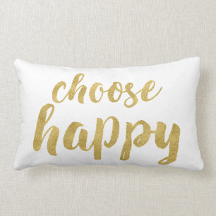 Coussin Rectangle L'or marqué avec des lettres par main chic
