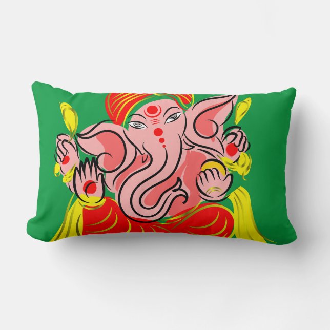 Coussin Rectangle Lord Ganesha (Recto)
