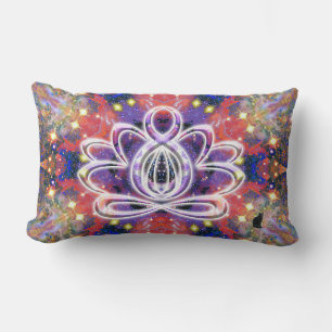 Coussin Rectangle Lotus Zen Lustré