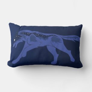 Coussin Rectangle Loup de nuit