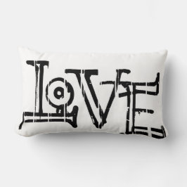 Coussin Rectangle Love word typography