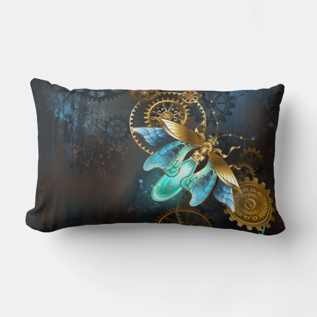 Coussin Rectangle Luciole de vapeur (Recto)