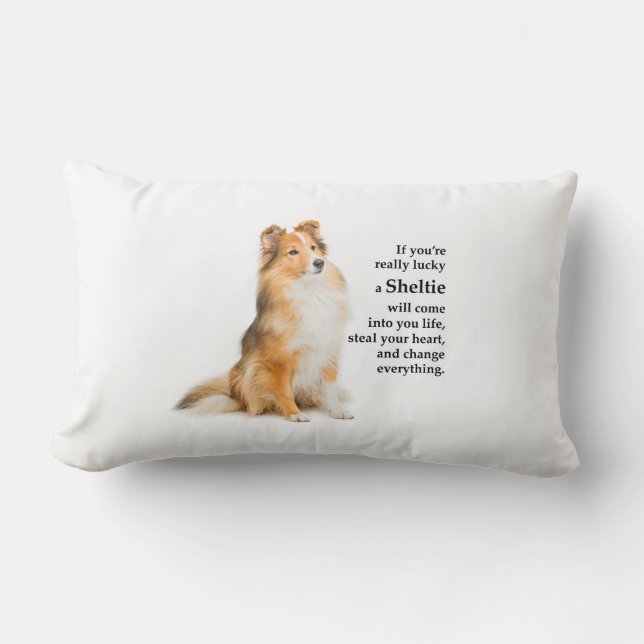 Coussin Rectangle Lucky Sheltie (Recto)