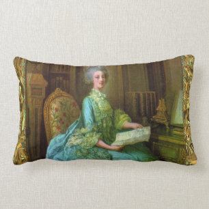 Coussin Rectangle Lumbar baroque d'élégance d'Antoinette