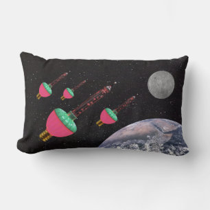 Coussin Rectangle Lumières bulles dans l'espace