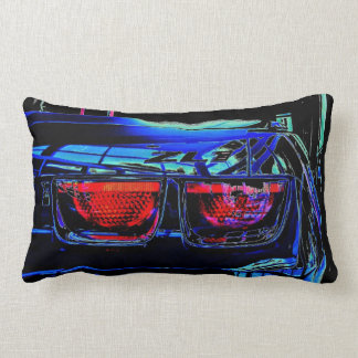 Coussin Rectangle Lumières et décalque noirs de queue de Chevrolet
