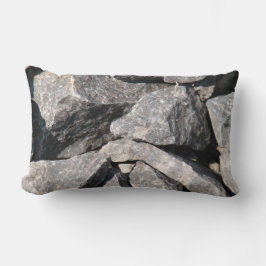 Coussin Rectangle Luminaire de roche en granit brut