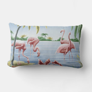 Coussin Rectangle Luminaire Flamant rose Turner vintage