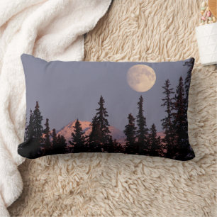 Coussin Rectangle Lune Hiver précoce Ancrage, Alaska
