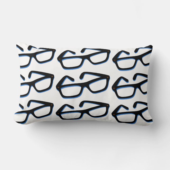 Coussin Rectangle Lunettes Nerd cool (Recto)