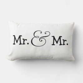 Coussin Rectangle M. et M. Two Grooms Mariage Gift