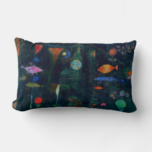 Coussin Rectangle Magie de poisson de Paul Klee Peinture Abstraite A