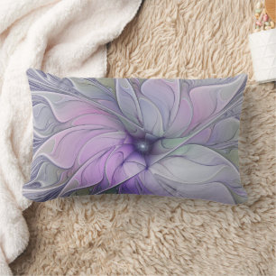 Coussin Rectangle Magnifique beauté moderne abstraite fleur d'art fr