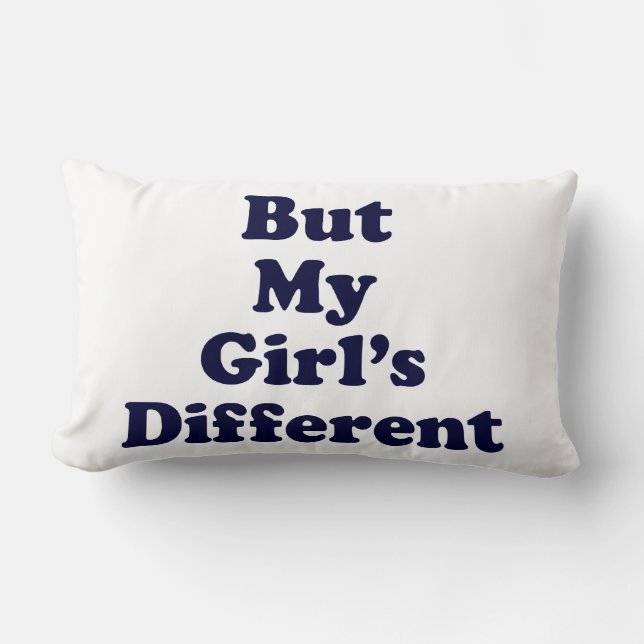 Coussin Rectangle Mais ma copine est différente (Recto)