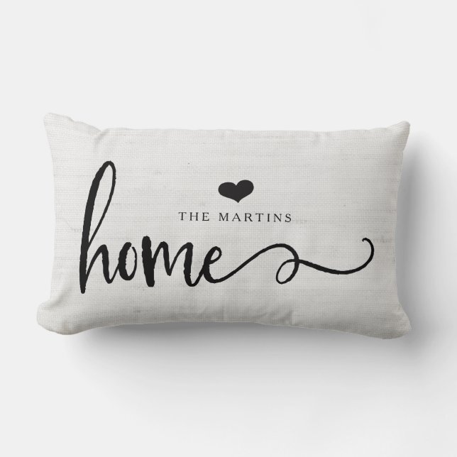 Coussin Rectangle Maison de toile grise du regard | de style de (Recto)