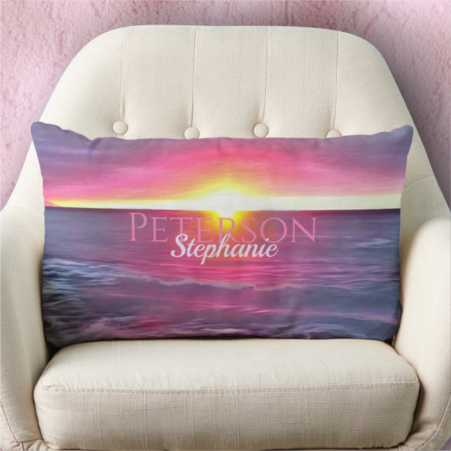 Coussin Rectangle Malecon Sunset 0911 (Créateur téléchargé)