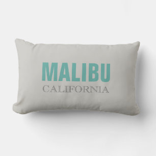 Coussin Rectangle Malibu California Grey Turquoise Thaillow