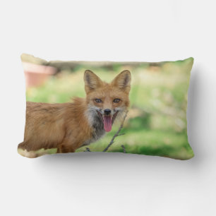Coussin Rectangle Mama Fox dans la vallée de l'Hudson