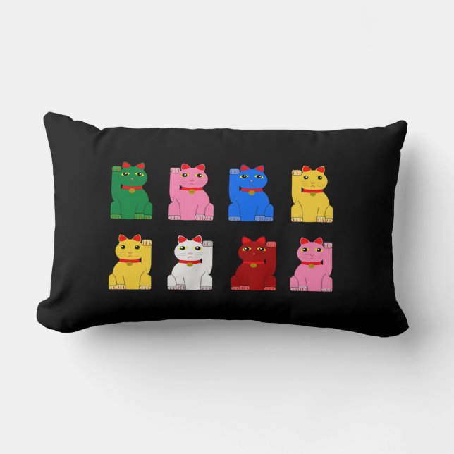 Coussin Rectangle maneki neko (Recto)