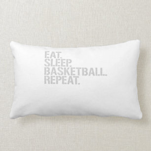 Coussin Rectangle Mangez la répétition de basket-ball de sommeil