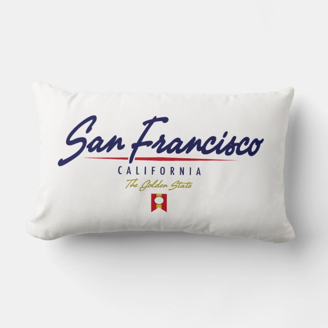 Coussin Rectangle Manuscrit de San Francisco (Recto)