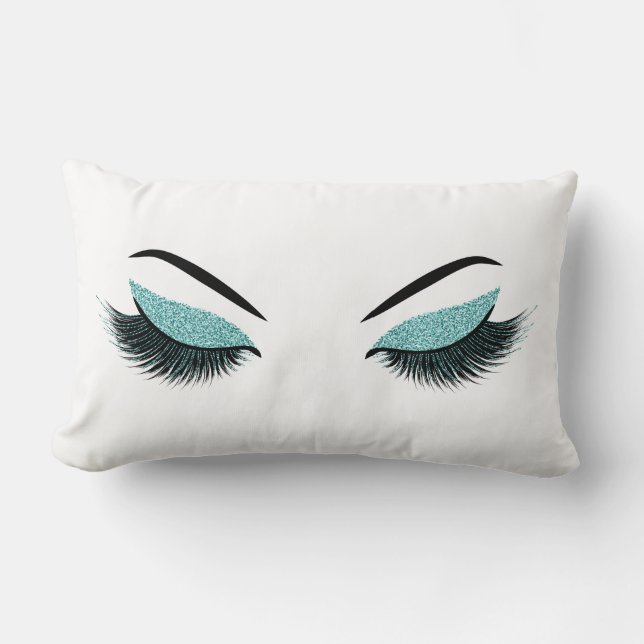 Coussin Rectangle Maquillage avec effet parties scintillant (Recto)