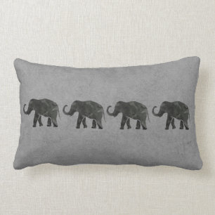 Coussin Rectangle Marcher la famille des éléphants