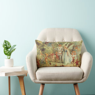 Coussin Rectangle Mariage de Thumbelina et du Prince, Contes de Fées